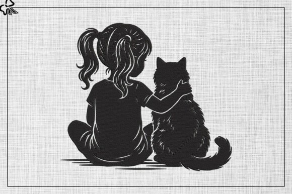 Girl with Cat Embroidery Design Review
