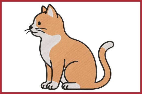 Orange Cat Machine Embroidery Design Review