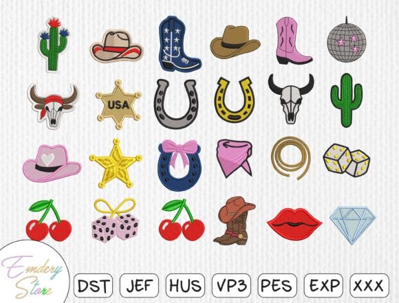 Western Patches Embroidery Design Set Review